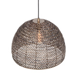 Lámpara de techo colgante Trio Kamara LED latón antiguo 3000K 150cm 365290104