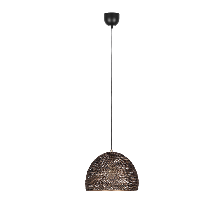 Lámpara de techo colgante Trio Kamara LED latón antiguo 3000K 150cm 365290104