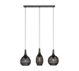 Lámpara de techo colgante Trio Soraya LED negro mate 3000K 150cm 365400332