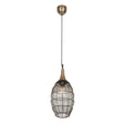 Lámpara de techo colgante Trio Soraya LED latón antiguo 3000K 150cm 365420104