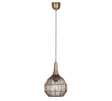 Lámpara de techo colgante Trio Soraya LED latón antiguo 3000K 150cm 365430104