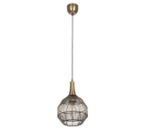 Lámpara de techo colgante Trio Soraya LED latón antiguo 3000K 150cm 365430104