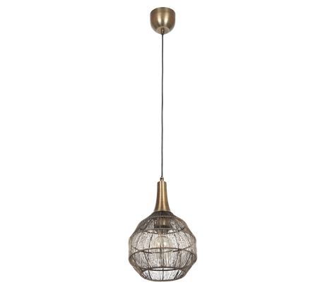 Lámpara de techo colgante Trio Soraya LED latón antiguo 3000K 150cm 365430104