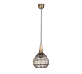 Lámpara de techo colgante Trio Soraya LED latón antiguo 3000K 150cm 365430104