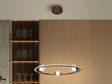 Lámpara de techo colgante Schuller Tirsa bronce 3000K Ø60cm 365512
