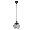 Lámpara de techo colgante Trio Gila LED negro mate 3000K 150cm 365700132