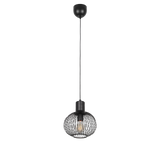 Lámpara de techo colgante Trio Gila LED negro mate 3000K 150cm 365700132