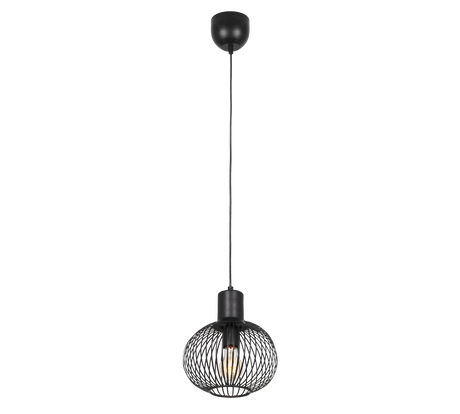 Lámpara de techo colgante Trio Gila LED negro mate 3000K 150cm 365700132