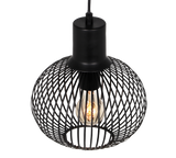 Lámpara de techo colgante Trio Gila LED negro mate 3000K 150cm 365700132