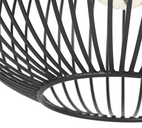 Lámpara de techo colgante Trio Gila 3 luces negro mate 150cm 365700332 - vista 5