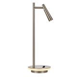 ACB Panau Sobremesa 3660 Niquel Satinado, LED 6W 3000K 540lm + 3W 3000K 285lm, CRI90 I, LED integrado, Dos interruptores, Orientable S36600NS