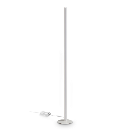 Lámpara de pie Ideal Lux Dorica blanco LED 50W regulable 190cm 366111