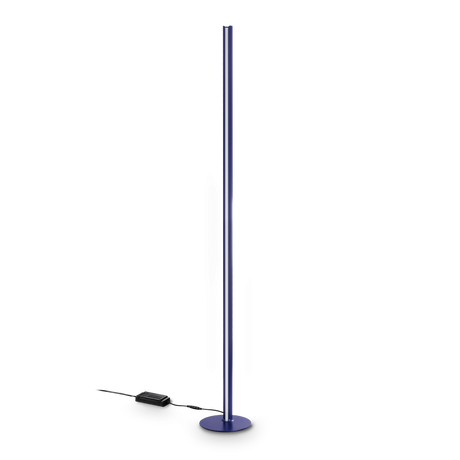 Lámpara de pie Ideal Lux Dorica azul LED 50W regulable 190cm 366135