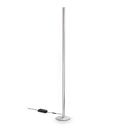 Lámpara de pie Ideal Lux Dorica acero LED 50W regulable 190cm 366142