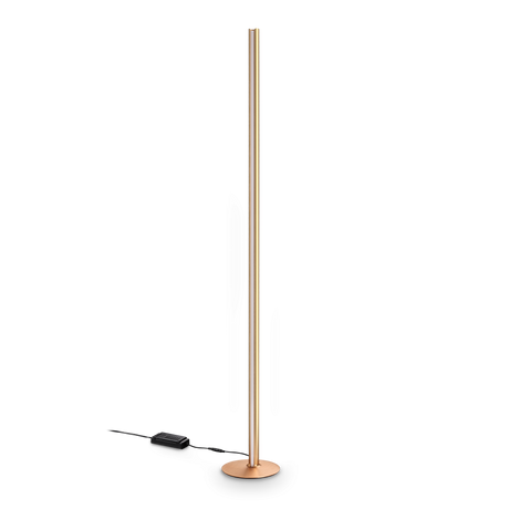Lámpara de pie Ideal Lux Dorica cobre LED 50W regulable 190cm 366159