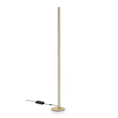 Lámpara de pie Ideal Lux Dorica latón LED 50W regulable 190cm 366166