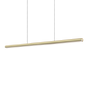 Lámpara colgante Ideal Lux Dorica LED 35W regulable 140cm latón — ref. 366449 (1)