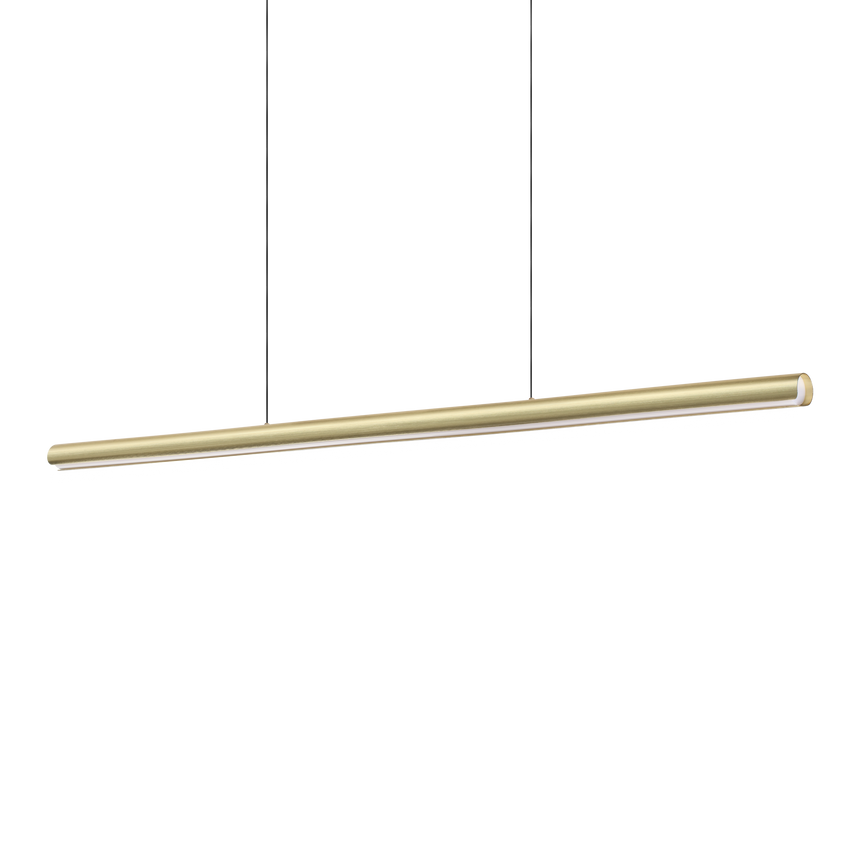 Lámpara colgante Ideal Lux Dorica LED 35W regulable 140cm latón — ref. 366449 (1)