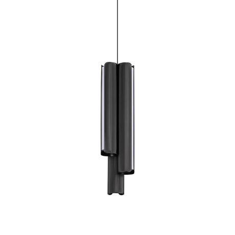 Lámpara colgante Ideal Lux Dorica negro LED 3 luces 27W regulable Ø9,5cm 366487