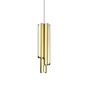 Lámpara colgante Ideal Lux Dorica LED 3 luces 27W regulable Ø9,5cm latón — ref. 366494 (1)