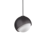 Lámpara colgante Ideal Lux Bloom negro cristal 42W Ø30cm 366692