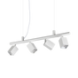 Lámpara colgante Ideal Lux Dynamite blanco 4 luces 112W Ø76cm 367453