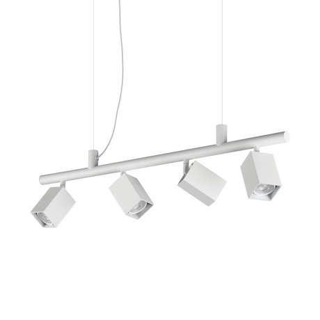 Lámpara colgante Ideal Lux Dynamite blanco 4 luces 112W Ø76cm 367453