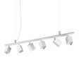 Lámpara colgante Ideal Lux Dynamite blanco 6 luces 168W Ø115,5cm 367460