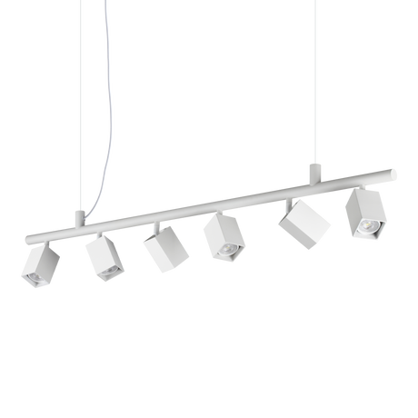Lámpara colgante Ideal Lux Dynamite blanco 6 luces 168W Ø115,5cm 367460