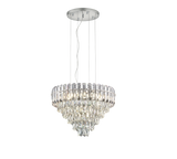 Lámpara colgante Trio Malizia E14 cromo Ø58cm 40W 367601206