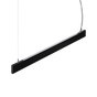 Sistema lineal Ideal Lux Steel negro LED 2 luces 38W 3000K regulable Ø119,2cm 367606