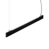 Sistema lineal Ideal Lux Steel negro LED 2 luces 38W 3000K regulable Ø119,2cm 367606