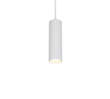 Lámpara de techo colgante Trio Soka LED blanco mate 3000K 150cm 367700131
