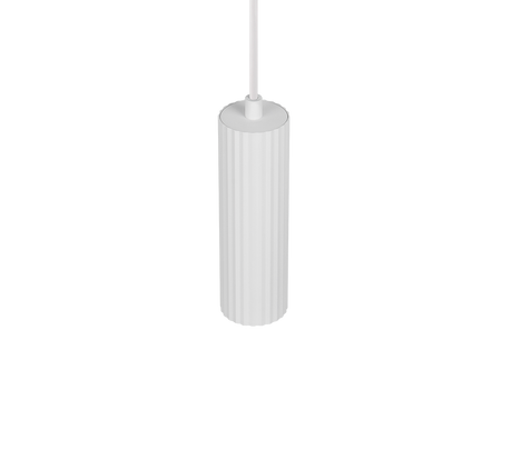 Lámpara de techo colgante Trio Soka LED blanco mate 3000K 150cm 367700131
