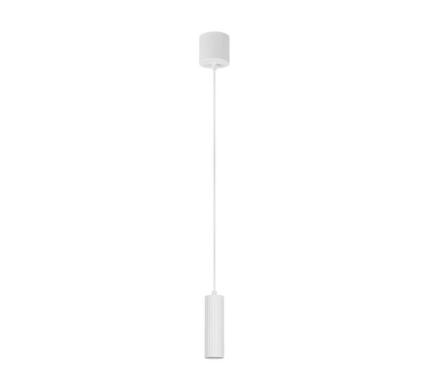 Lámpara de techo colgante Trio Soka LED blanco mate 3000K 150cm 367700131