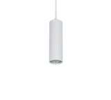 Lámpara de techo colgante Trio Soka LED blanco mate 3000K 150cm 367700131