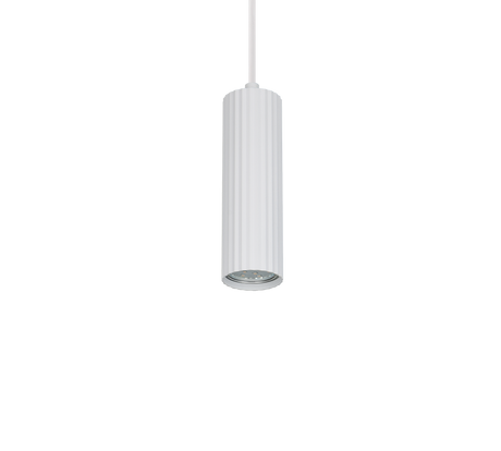 Lámpara de techo colgante Trio Soka LED blanco mate 3000K 150cm 367700131
