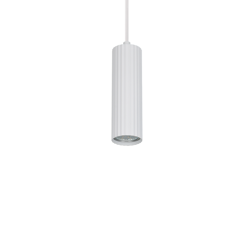 Lámpara de techo colgante Trio Soka LED blanco mate 3000K 150cm 367700131