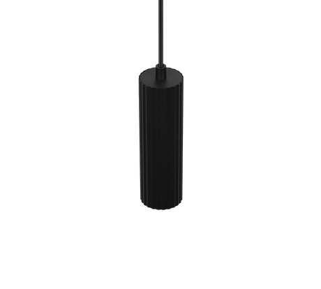 Lámpara de techo colgante Trio Soka LED negro mate 3000K 150cm 367700132