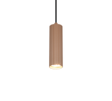 Lámpara de techo colgante Trio Soka LED marrón café 3000K 150cm 367700165