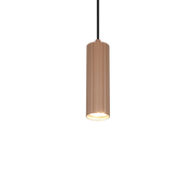 Lámpara de techo colgante Trio Soka marrón café 150cm 367700165