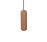 Lámpara de techo colgante Trio Soka LED marrón café 3000K 150cm 367700165