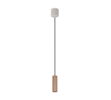 Lámpara de techo colgante Trio Soka LED marrón café 3000K 150cm 367700165