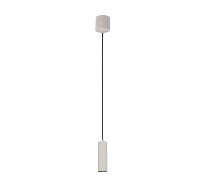 Lámpara de techo colgante Trio Soka LED gris cálido 3000K 150cm 367700176