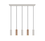 Lámpara de techo colgante Trio Soka LED marrón café 3000K 150cm 367700565