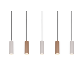 Lámpara de techo colgante Trio Soka LED marrón café 3000K 150cm 367700565