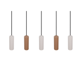 Lámpara de techo colgante Trio Soka LED marrón café 3000K 150cm 367700565