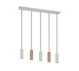 Lámpara de techo colgante Trio Soka LED marrón café 3000K 150cm 367700565