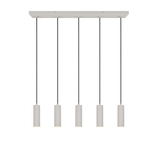 Lámpara de techo colgante Trio Soka LED gris cálido 3000K 150cm 367700576