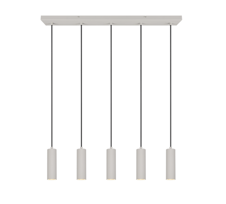 Lámpara de techo colgante Trio Soka LED gris cálido 3000K 150cm 367700576